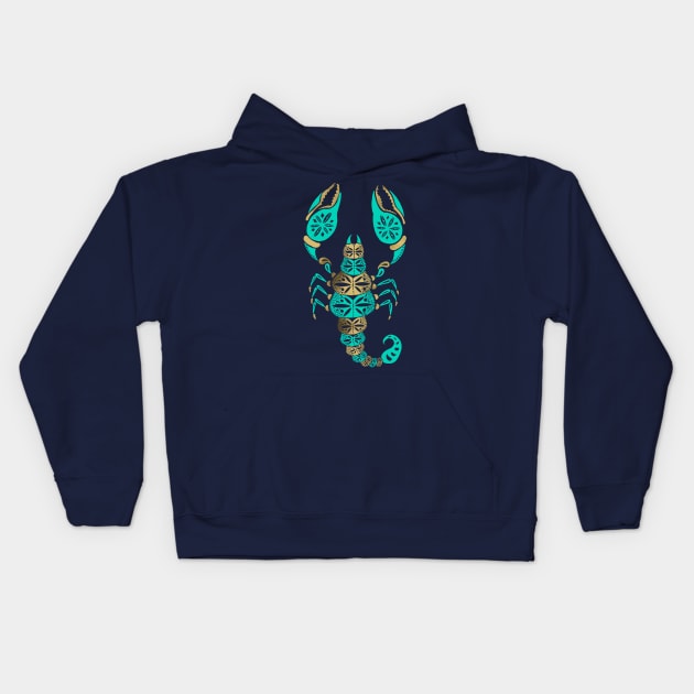 Scorpion Kids Hoodie by CatCoq